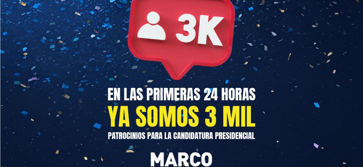 3 mil firmas por MEO